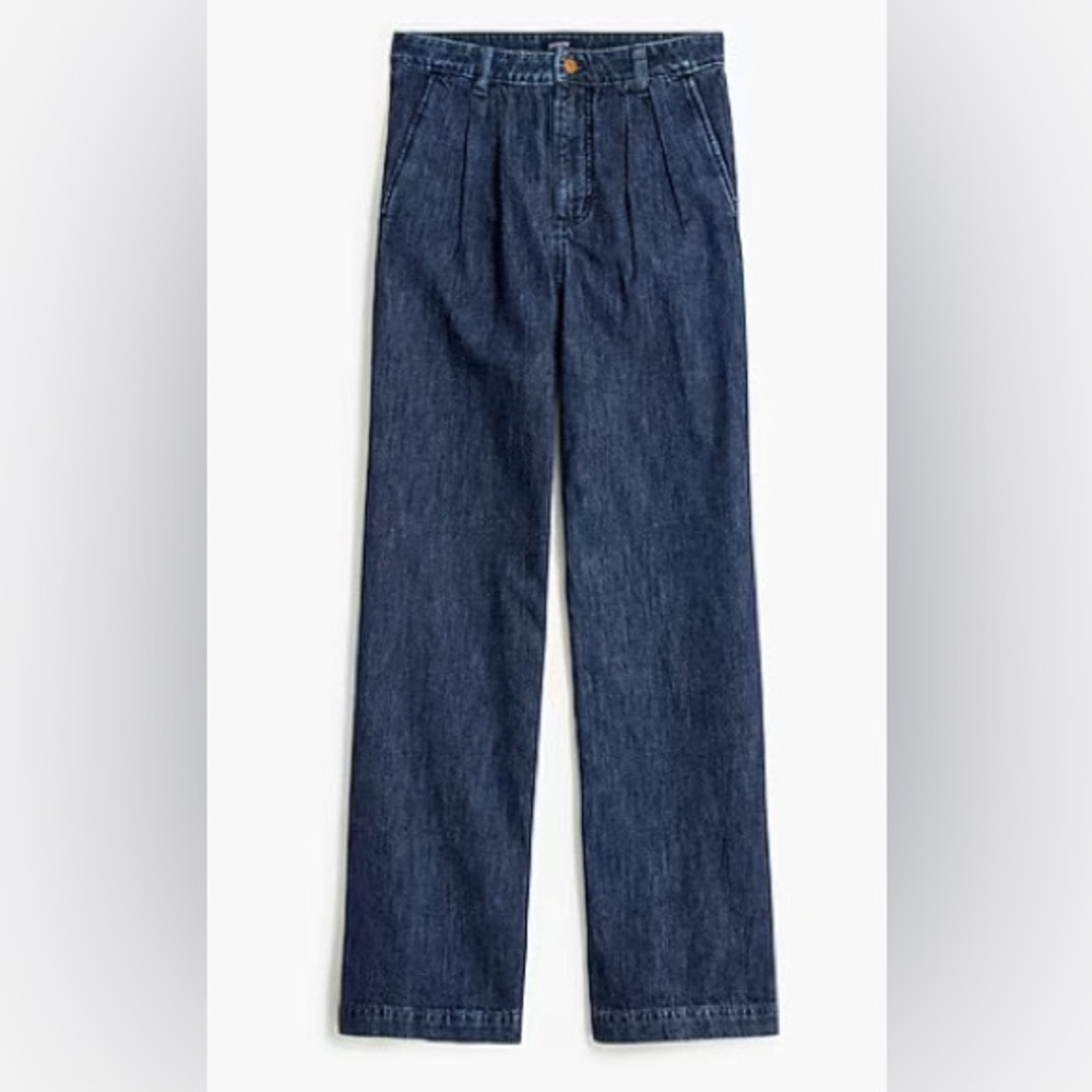 J. Crew Pleated Trouser Jean, size 32, NWOT